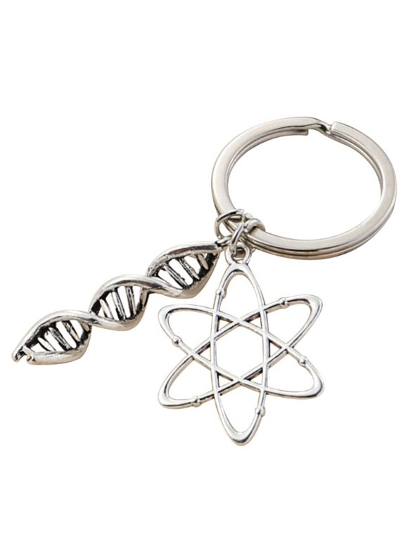WINDLAND Decorative for Key Chains Keyring with DNA Charm Teacher Friend Student Ornament