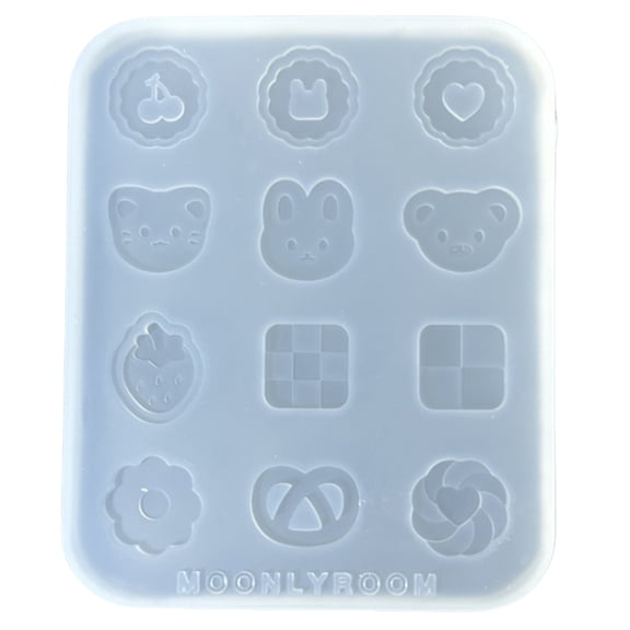 WINDLAND Portable Epoxy Keychain Pendant Moulds for Handcrafting Jewelry and Decorations