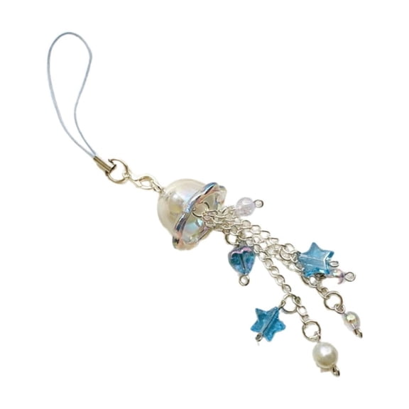 WINDLAND Handcrafted Star Night Pearls Hangings Stylish Star And Pearls Wind Chime Pendant Decoration Adds Romance To Any Room