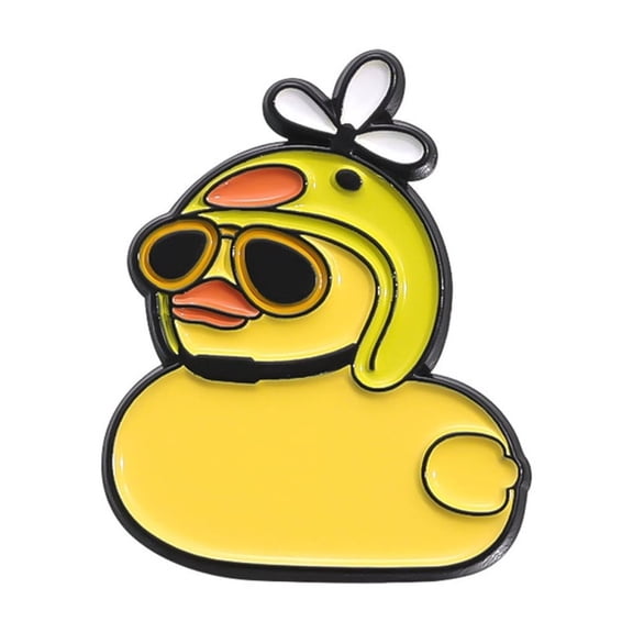 WINDLAND Delightful Duck Metal Pin Brooch Adornment Suitable For Parties And Casual Wear