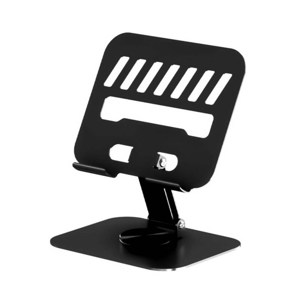 WINDLAND Desk Laptop Stand with 360°Rotating Base,Adjustable Heights and Angle Notebook Metal Mount for Comfort Viewing Holder