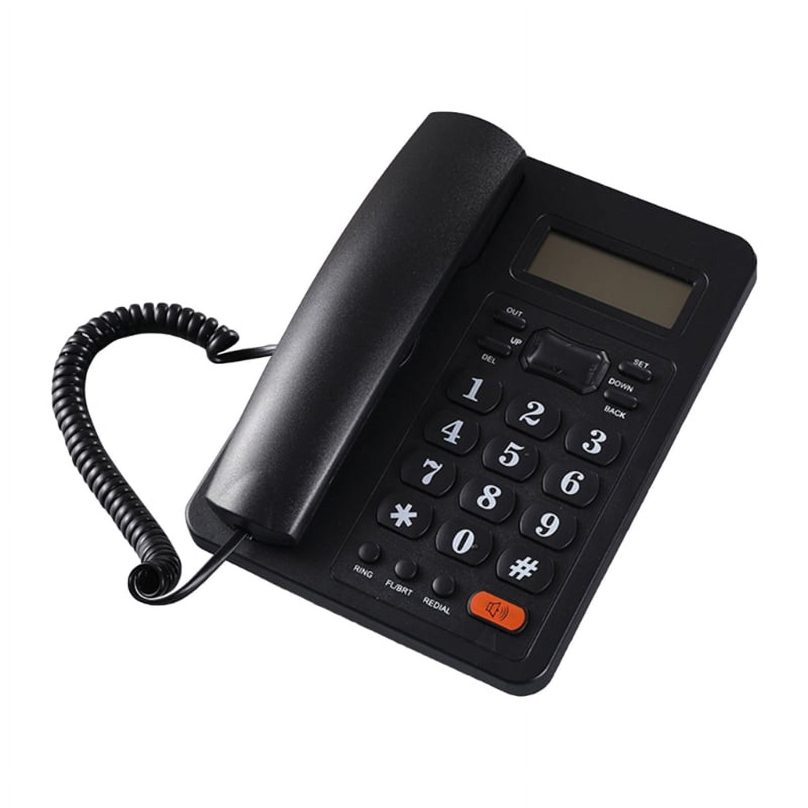 WINDLAND Desktop Corded Landline Phone LCD Display CallerID Number