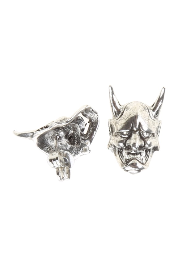 Demon Stud Earrings Devil Prajna Earrings for Men Women Biker Punk Jewelry