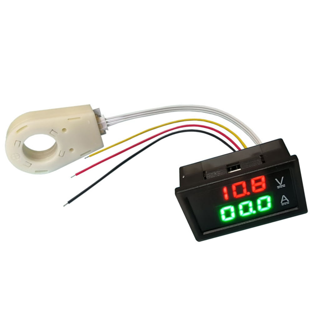 WINDLAND Digital Voltmeter Ammeter DC300V 50-400A Amp Voltage Current Meter Tester 3Bit Double LED Display Panel