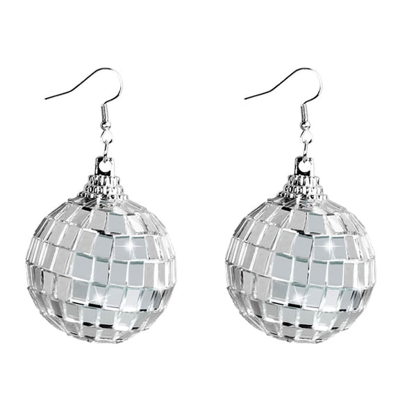 WINDLAND Disco Ball Earrings 70s Disco Earrings Party Costume Jewelry Accessories for Women Dating Bag Club Musical Festival