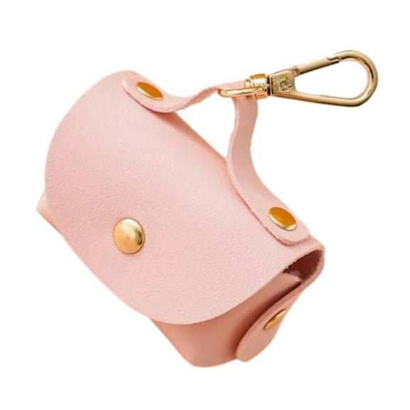 WINDLAND Dog Poop Bag Dispenser Pet Waste Bag Holder PU Leather Poop Bag Dispenser for Dogs Walking Outdoor Dog Supply