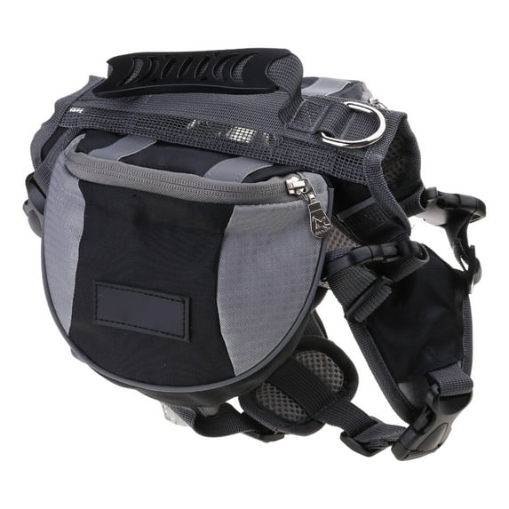 WINDLAND Dog Self-Wearing Backpack Adjustable Vest Saddle Bag Backpack for Traveling Travel Camping Hiking Dog Saddlebag