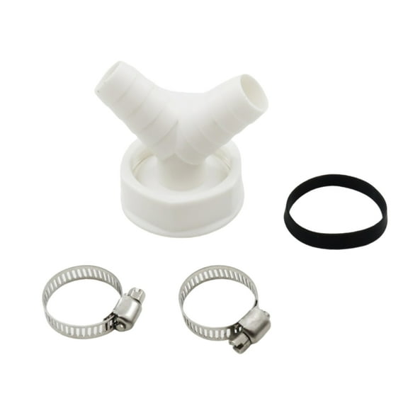 WINDLAND Double Connection Washing Machine Drain Pipe Connector Plumbing Fitting