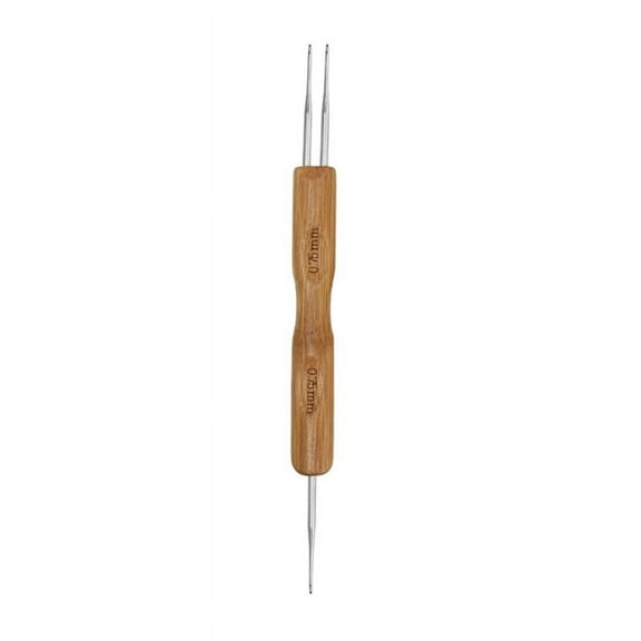 WINDLAND Double Head Dreadlock Crochet Hook for Hair, 0.5mm 0.75mm Dreadlock Needle Tool