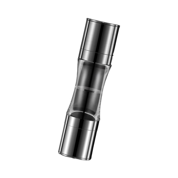 WINDLAND Double Head Manual Grinder With Ergonomic Designs Plastic Stainless Steels Clear Body Great For Home Cooking And Hosts