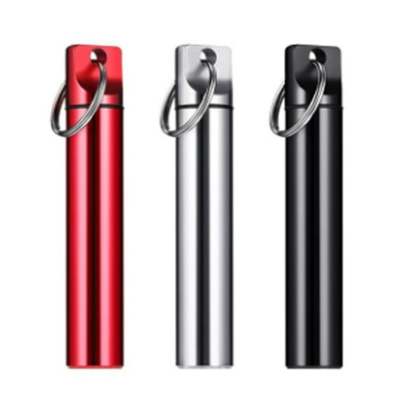 WINDLAND Double Purpose Metal Toothpick Holder And Medicine Container For Hiking Daily Use