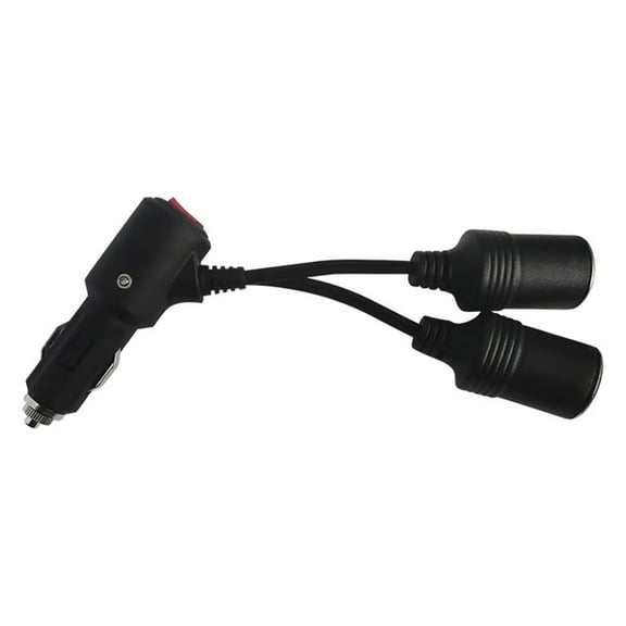 WINDLAND Dual Port Cigarette Lighter Adapter with On/Off Switch for Car Accessories