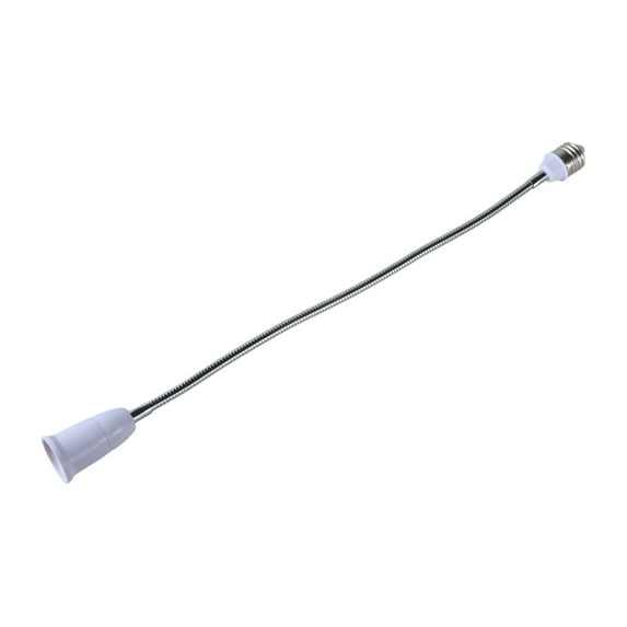 WINDLAND E27 to E27 Lamp Socket Extender with Bendables Neck, Light Bulb Holder Adapter for Various Setting