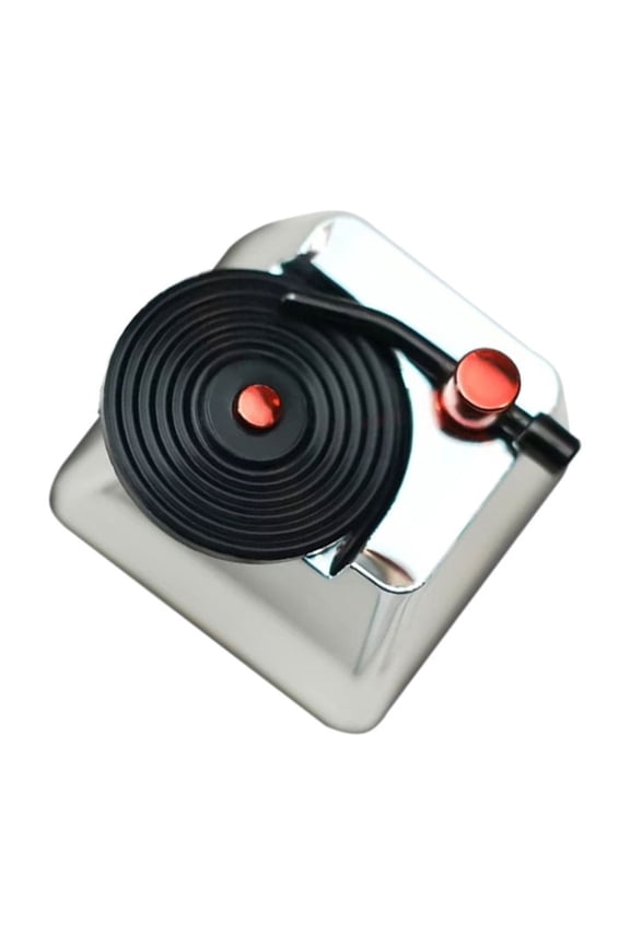Handmade Stainless Steel Keycaps Vinyls Record Keycap for 3D Mechanical Keyboards ESC Customizeds Keycap