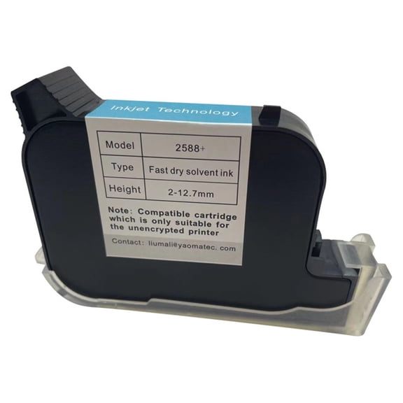 WINDLAND Eco Solvent Ink Cartridge 2588 2588+ Thermal Handheld Printer Ink Cartridge 600DPI Portable 12.7mm Inkjet Inkjet Coder