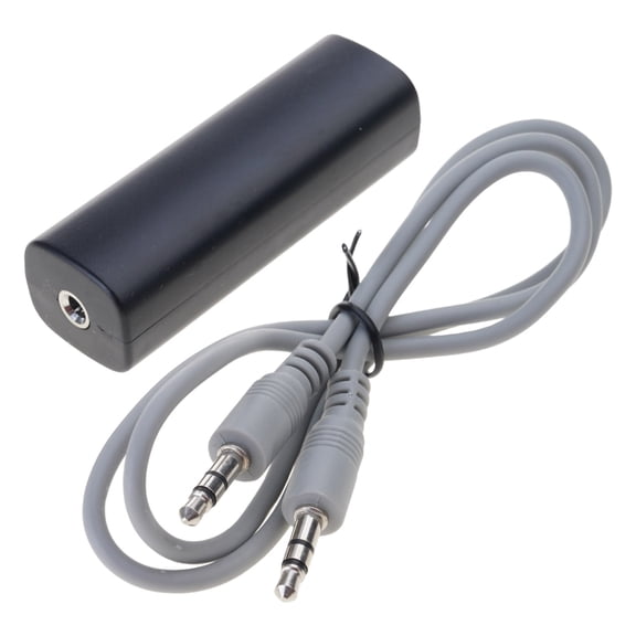 WINDLAND Ground Looping Noise Isolator 3.5mm Noise Filter for Car Sound and Home Stereo System Enhancing Sound Quality Black
