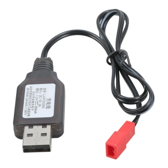 WINDLAND Efficient 7.2V JST Plug Battery Charger Cable Wire Build In Safety Features for Electric Toy Remote Controlled Robot