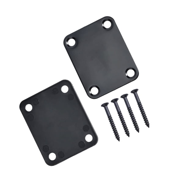 WINDLAND Electric Guitar Neck Plate with Screws Guitar Neck Joint Board Replacement Neckplate Electric Guitar Bass Parts
