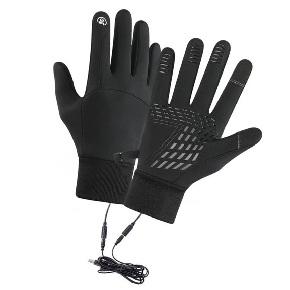 WINDLAND Electric Heating Gloves For Winter Cycling Windproofed Touchscreens Friendly