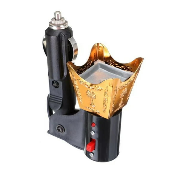 WINDLAND Electric Incenses Burners for Car and Home Frangrances Diffuser Vintage Metal Censers Portable Vehicle Incenses Holders