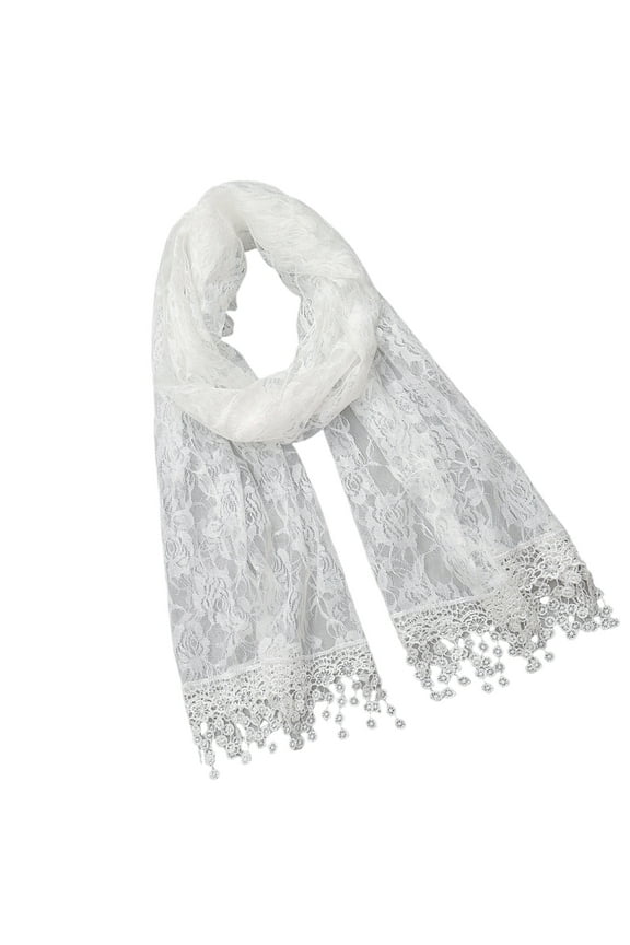 Elegant Lace Mantilla Veils Church Head Scarf Flower Lace Mesh Shawl Wraps Capes