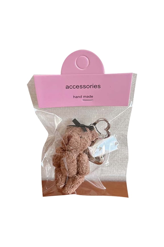 Fashion Keychain Phone Charm Unique Keyring Unique Plush Bear Bag Pendant