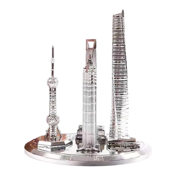 WINDLAND Elegants Orientals Pearls Tower Sculpture Shanghai Architecture Collectible Finish