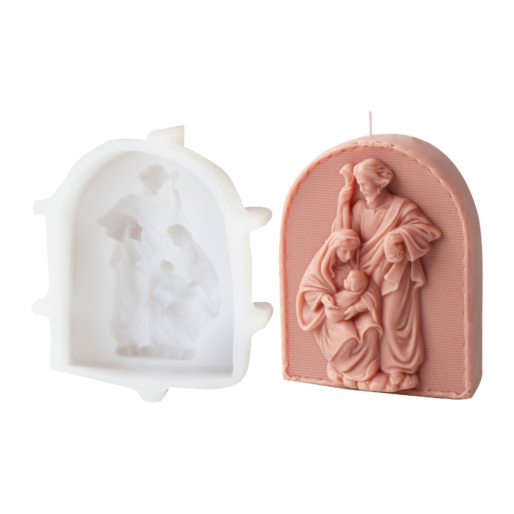 WINDLAND Embossed Candle Crafting Mold Gypsum Ornament Mould Home Decoration Molds Handmade Jewelry for Aromatherapy Enthusiasts