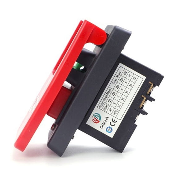 WINDLAND Emergency Stop Switches Electromagnetic Push Button Safety Power Switches With Large Stop Sign Paddle Easy to Use