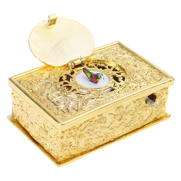 WINDLAND European Antique Singing Bird Music Box Wind Up Key Included Collectible Decors