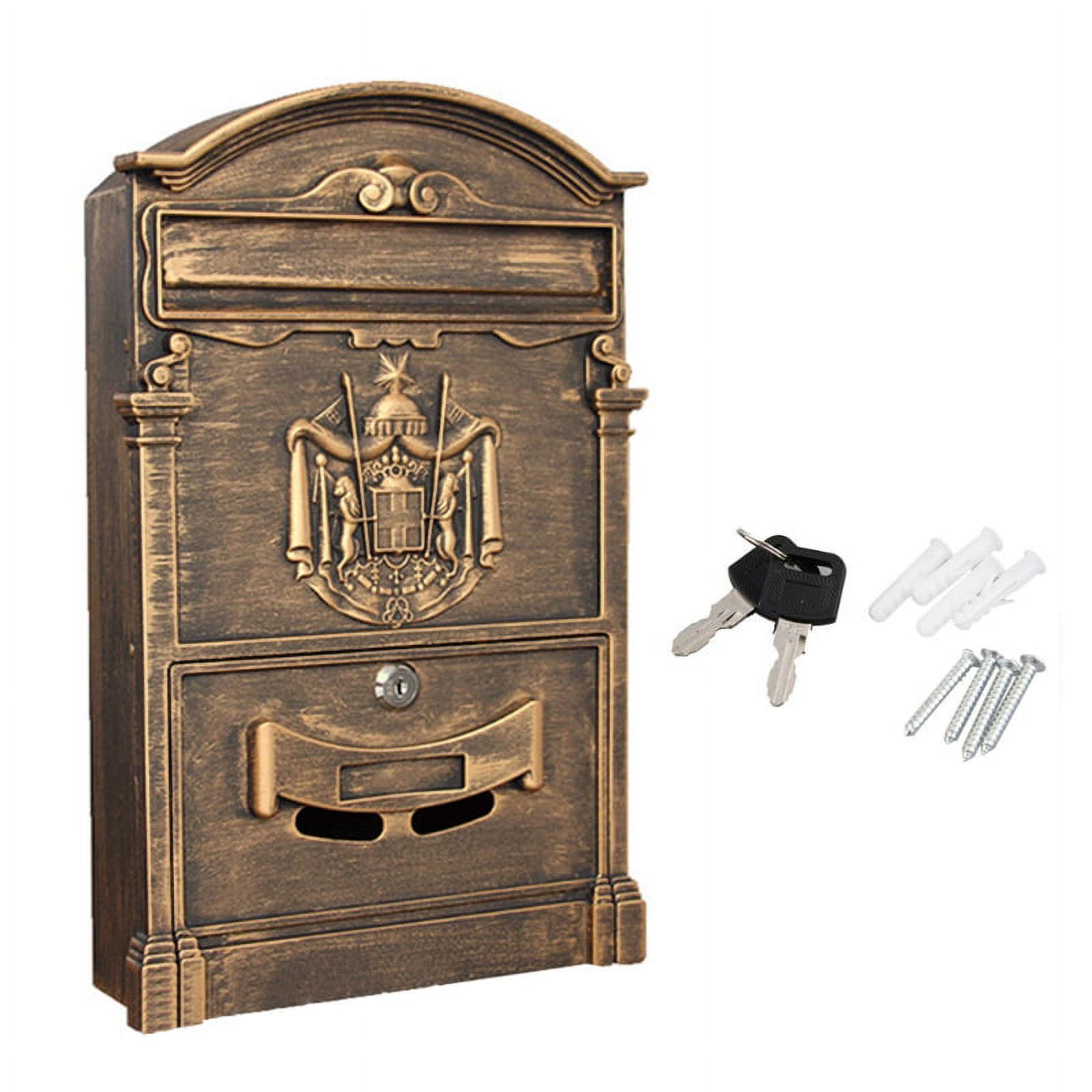 WINDLAND EuropeanStyle Villa Letterbox Outdoor Waterproof Mailbox Wall