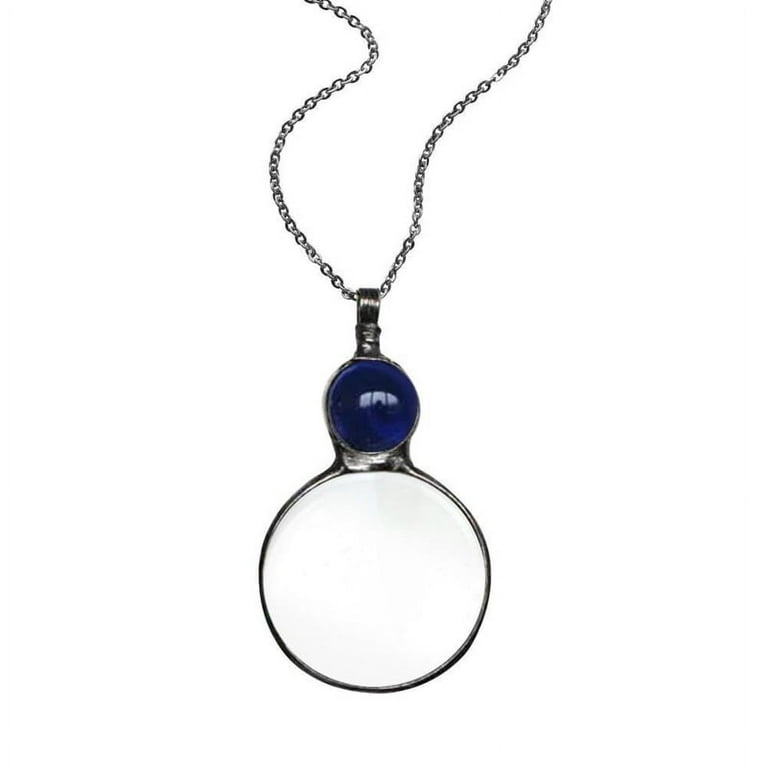 WINDLAND Exaggerated 10x Magnifying Glass Pendant Necklace Personality Loupe Charm Mirror Sweater Chain Fashion Necklace Walmart