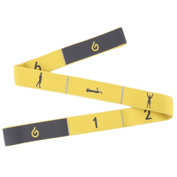 WINDLAND Exercise Strap, Yoga Stretch Assist Strap with Numbered Loop, Easy to Carry and High Elastic Stretching Strap for Yoga