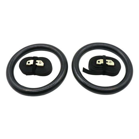WINDLAND Exercise Strength Training Equipment Gym Rings Set for Exercise Gymnastic Rings Exercise Rings Pulls Up Rings with Strap