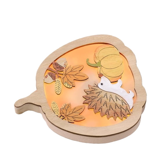 WINDLAND Farmhouses Wooden Fall Themed Tabletop Ornament Perfect For Seasonal Decors Gift
