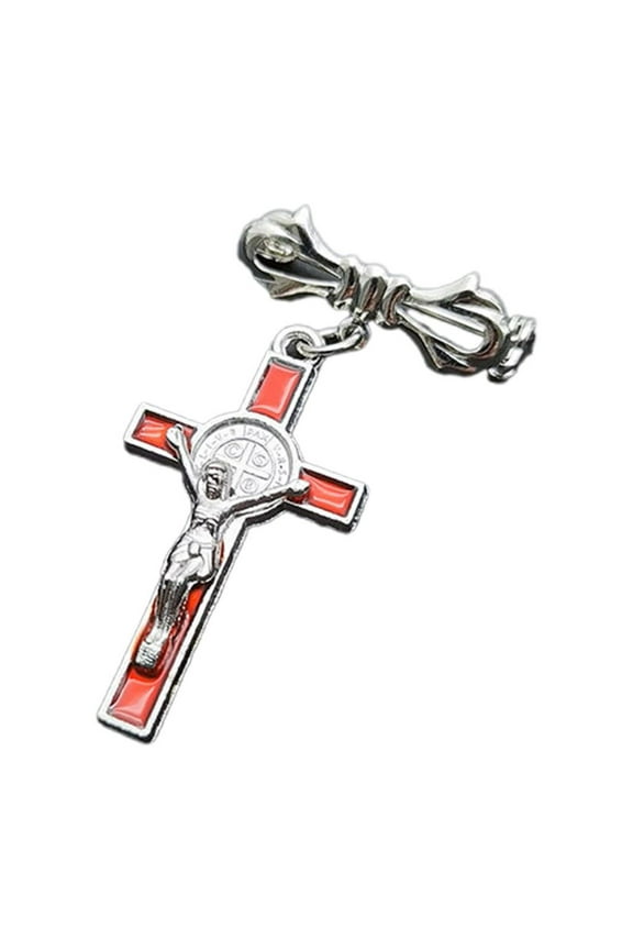 Simple Cross Pendant Brooch Lapel Pins Vintage Dress Jackets Backpacks Badge Jewelry Fashion Clothing Pin Unisex Gifts