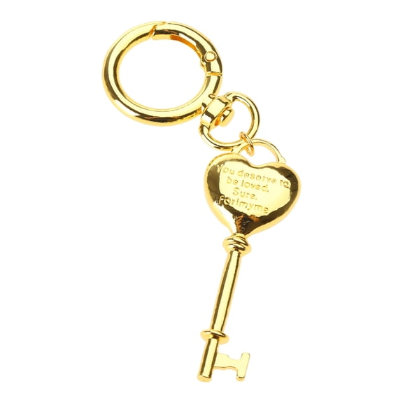 WINDLAND Handcrafted Key Chain Pendant Heart Lock Shaped Keychain Fashionable Couple Key Chain Multi-Functional Bag Decoration