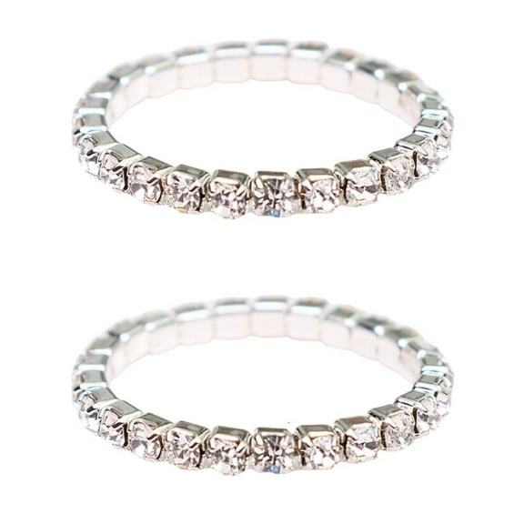 WINDLAND Fashionable Moissanites Stretch Rings Accessory Delicate Finger Rings for Women