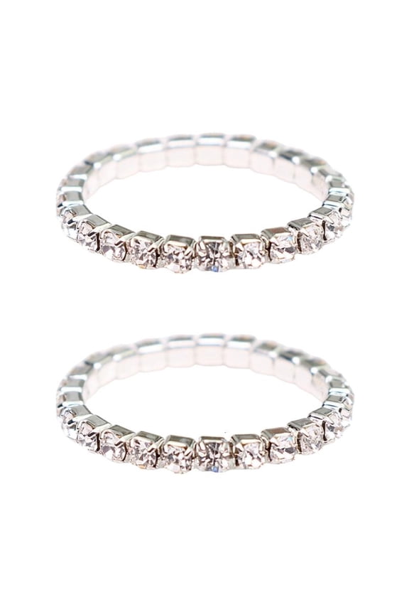 Fashionable Moissanites Stretch Rings Accessory Delicate Finger Rings for Women