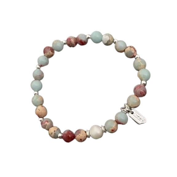 WINDLAND Stylish Handmade Necklace with Natural Stone Beads and Pearls Pendant Decoration for Elegant Women's Accessories