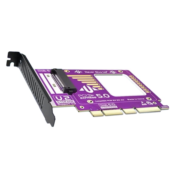 WINDLAND High Performances PCIE 5.0 X1 to U3 SFF-8639 Expansion Card for Professional Computings