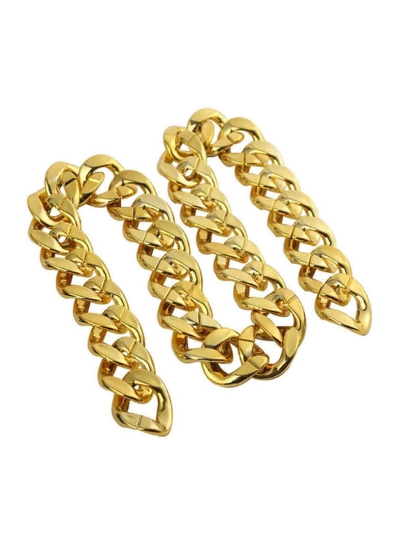 Faux Gold Chain Necklace Hip Hop Thick Large Gold Chain Big Chunky Necklace