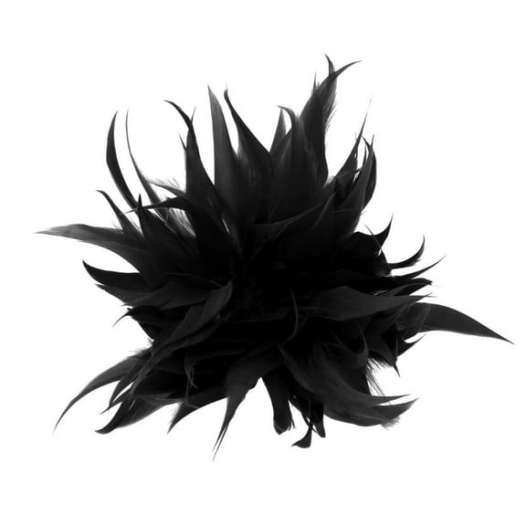 WINDLAND Feather-Clip Brooch Pin Handmade Feather Flower Brooch for Banquet Celebration