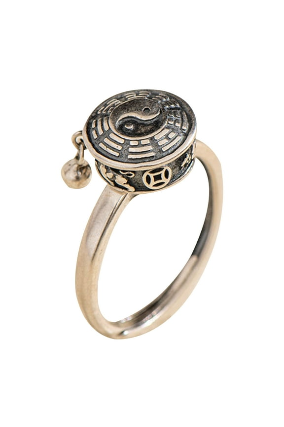 Gossip Pattern Vintage Spinner Rings Jewelry for Women Finger Ring Women Men