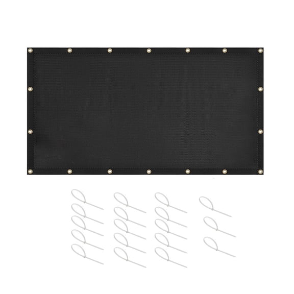 WINDLAND Fireproof Heat Shield BBQ Grills Mats Black Fireproof Fence Cover Stove Wall Protectors for Wood Stove Easy to Install