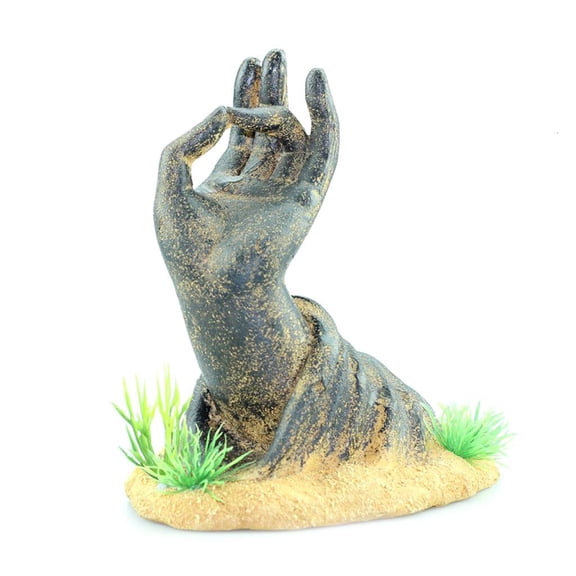 WINDLAND Fish for Tank Decoration Aquarium Ornament Aquatic Pets Shelter Guanyin Hand Statue Buddha Betta Fish Hiding Spot