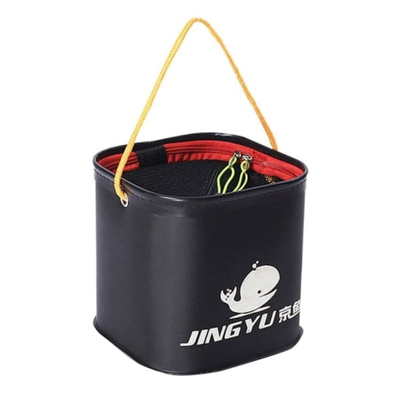 WINDLAND Fishing Bucket Folding Collapsible Bucket Fishing Live Bait-Container for Hiking