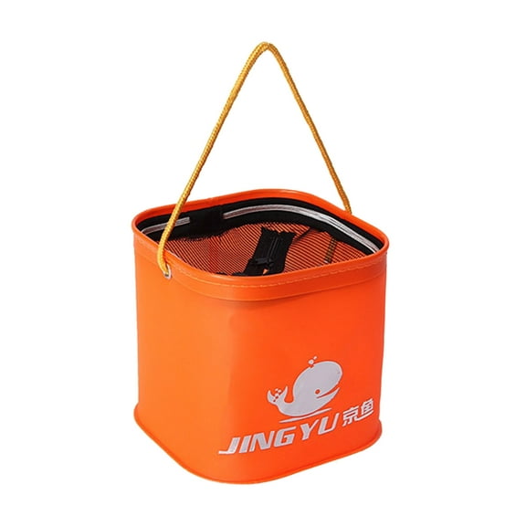WINDLAND Fishing Bucket Folding Collapsible Bucket Fishing Live Bait-Container for Hiking
