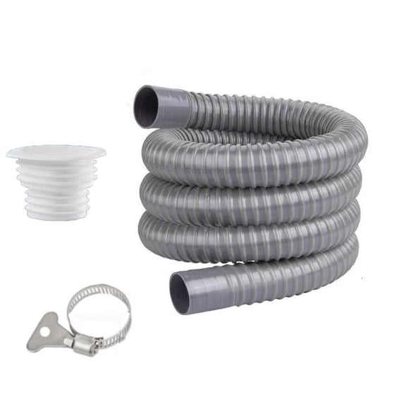 WINDLAND Flexible 70cm/100cm Length PVC Drain Hose Extended Length Drainage Tube for Bathroom Sink & Kitchen Basin Installation