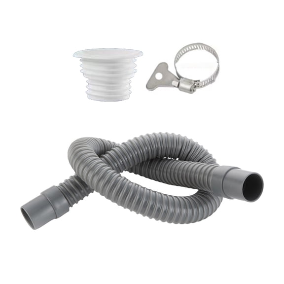 WINDLAND Flexible 70cm/100cm Length PVC Drain Hose Extended Length Drainage Tube for Bathroom Sink & Kitchen Basin Installation